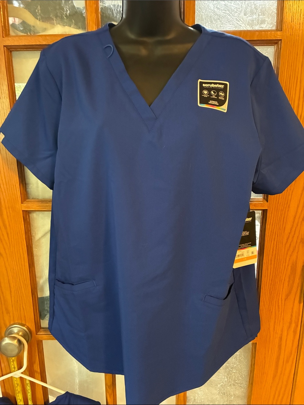 Scrubstar Women's V-Neck Tunic Top in Royal Blue
